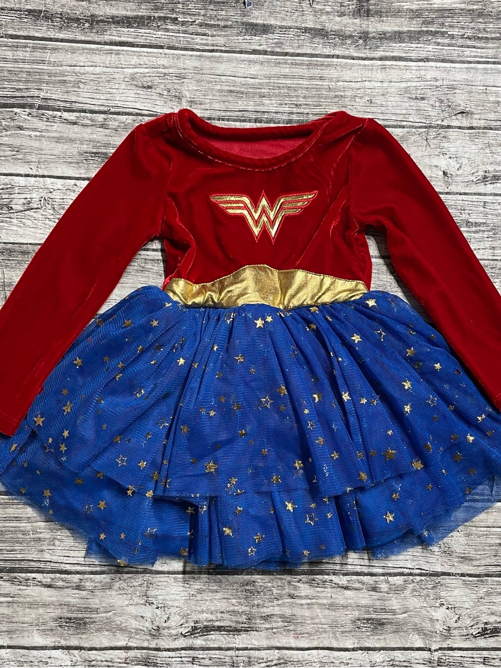Baby size 12/18 month Wonder Women Dress Halloween Costume Excellent Condition (
